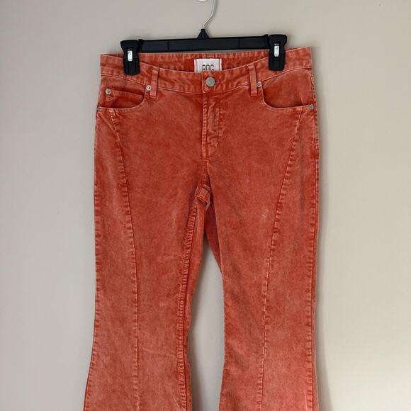 bdg urban outfitters burnt orange corduroy extreme flare pants size 26 - Picture 4 of 8